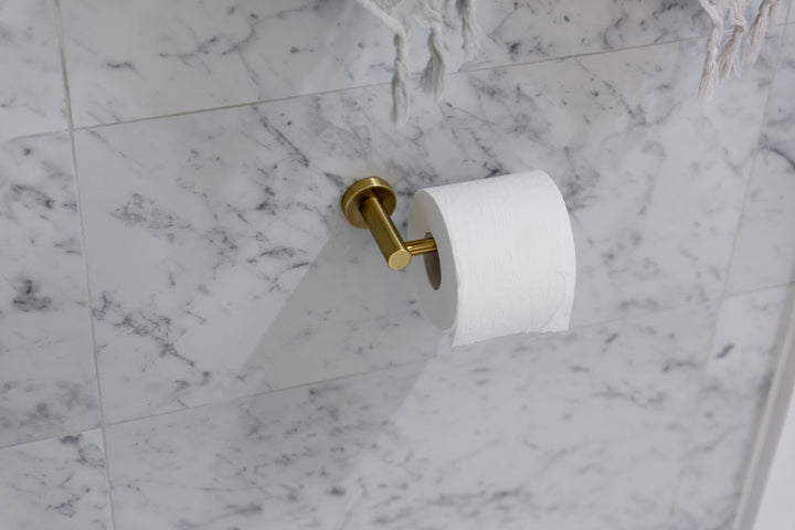 Round Toilet Roll Holder - PVD Tiger Bronze
