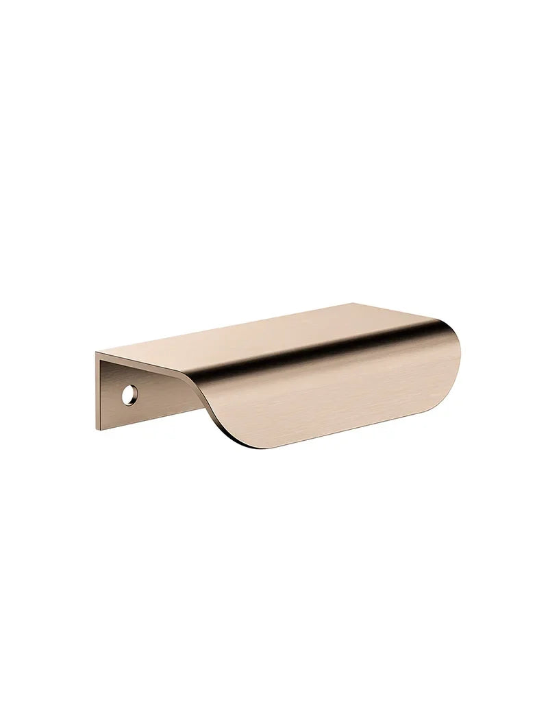 Oppen Edge-Pull 75mm Cabinet Handle (Brushed) - Champagne