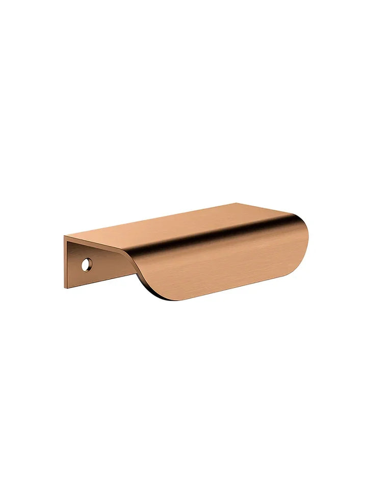 Oppen Edge-Pull 75mm Cabinet Handle (Brushed) - Lustre Bronze