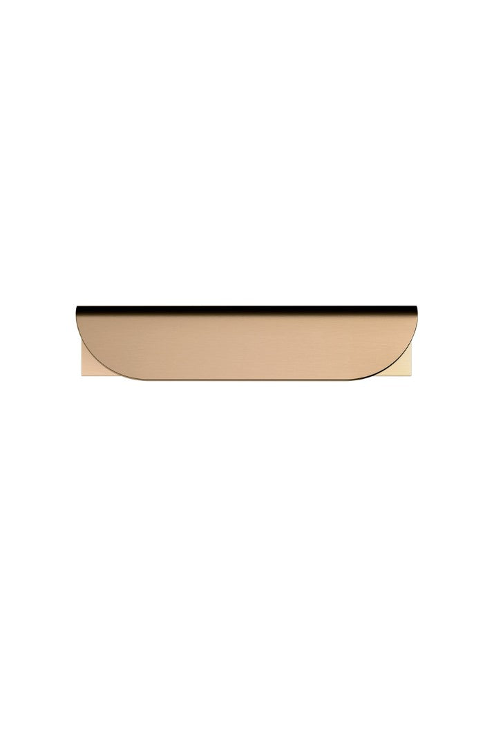 Oppen Edge-Pull 75mm Cabinet Handle (Brushed) - Lustre Bronze