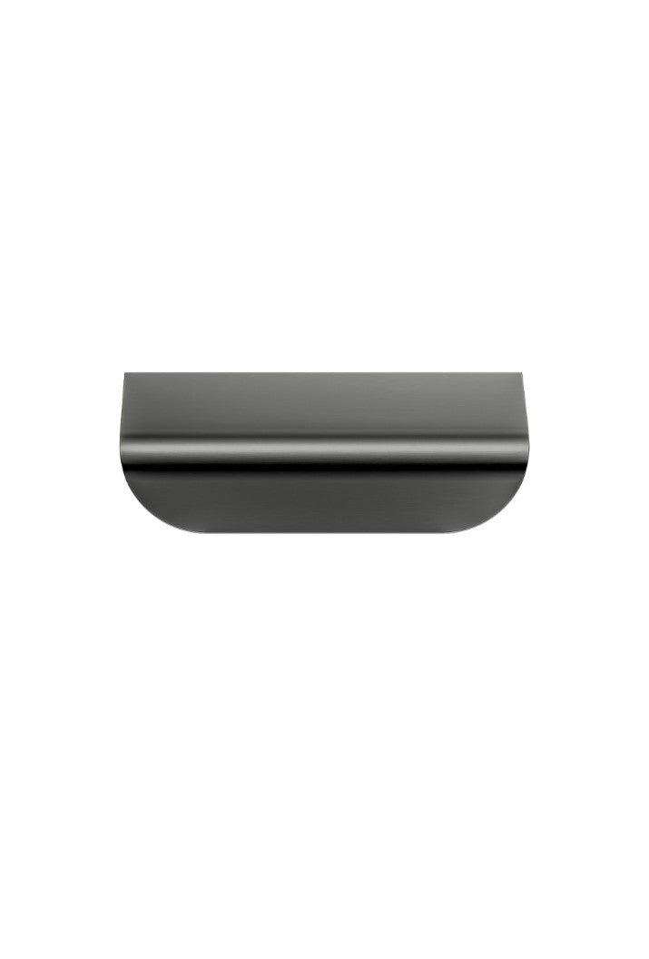Oppen Edge-Pull 75mm Cabinet Handle (Brushed) - Shadow Gunmetal