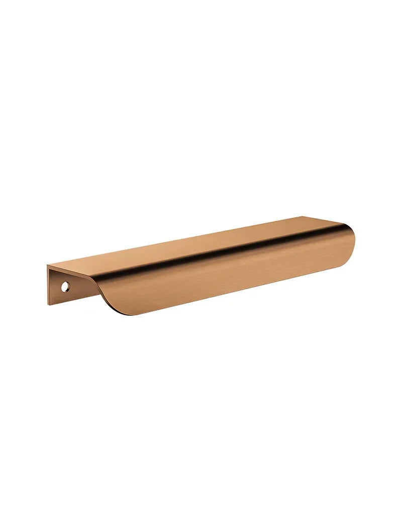 Oppen Edge-Pull 150mm Cabinet Handle (Brushed) - Lustre Bronze