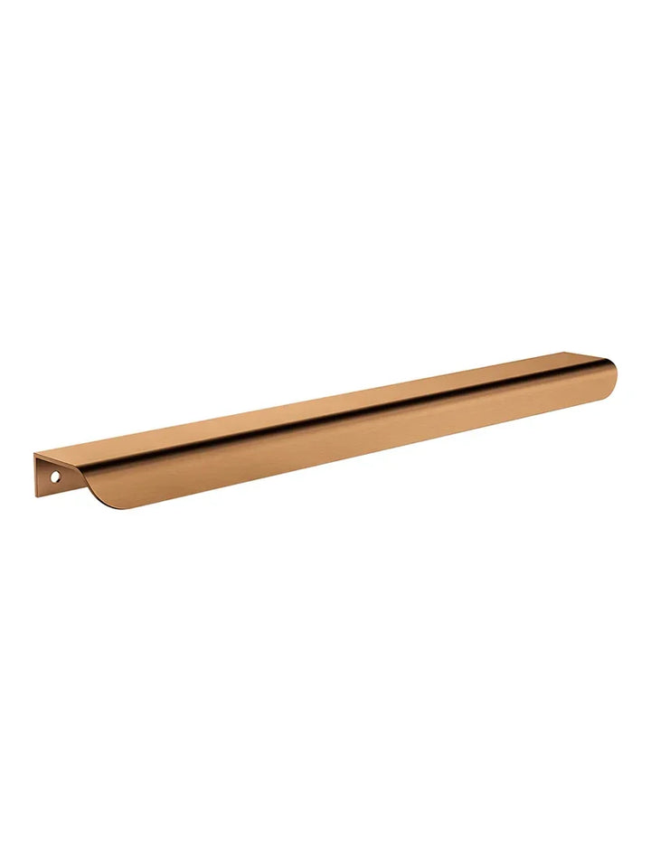 Oppen Edge-Pull 300mm Cabinet Handle (Brushed) - Lustre Bronze