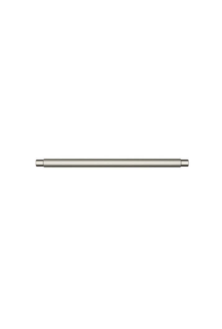 Oppen Round Pull 200mm Cabinet Handle (Linear Knurled) - PVD Brushed Nickel