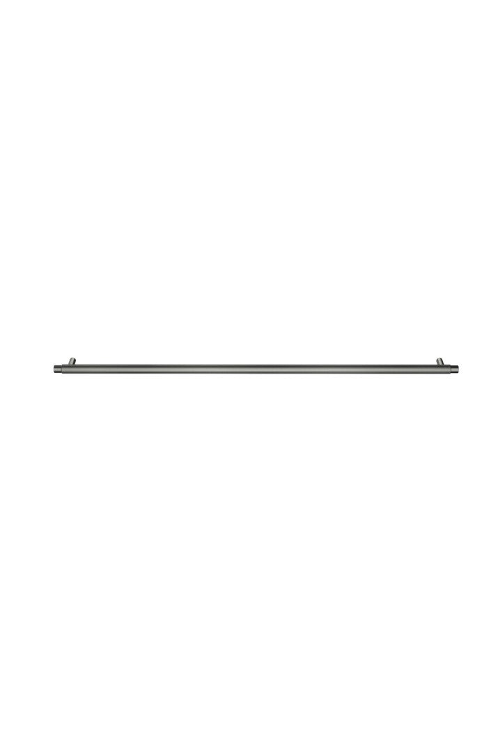 Oppen Round Pull 520mm Cabinet Handle (Linear Knurled) - Shadow Gunmetal
