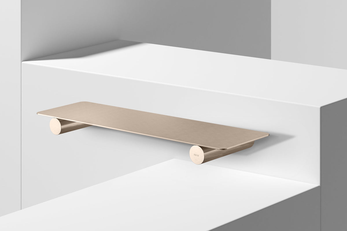 Curvae Shower Shelf 400mm - Champagne