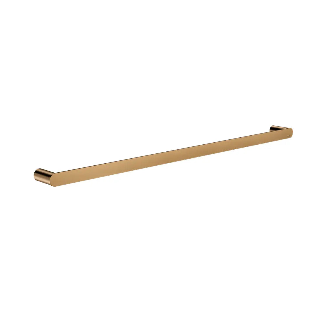 Curvae Single Towel Rail 800mm - Lustre Bronze