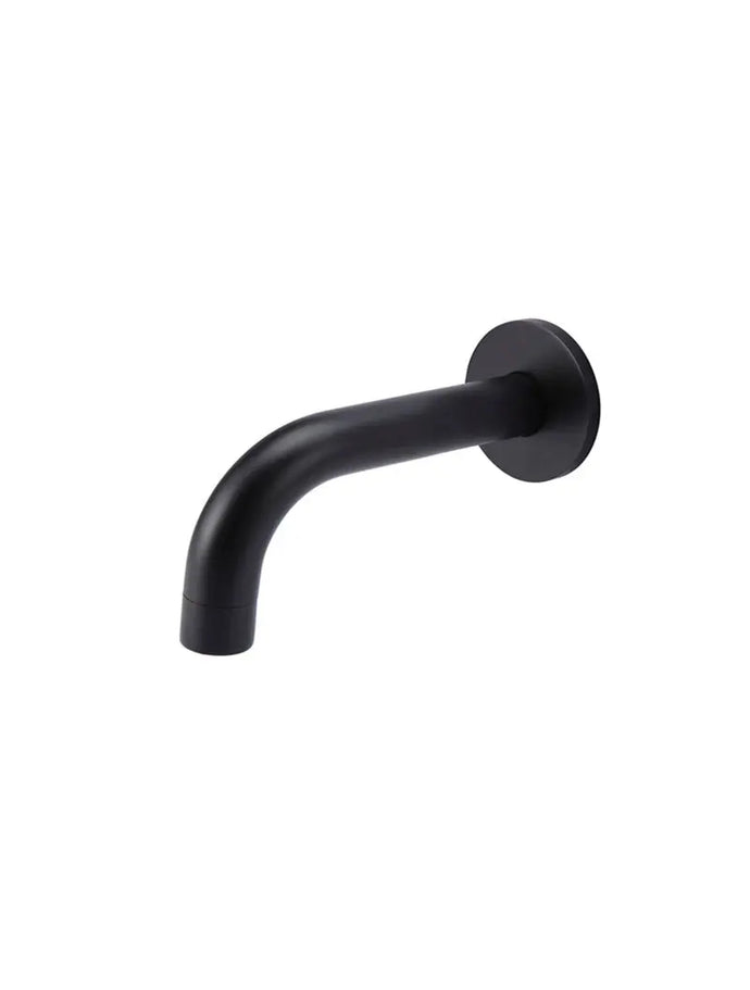 Universal Round Curved Spout 130mm - Matte Black Meir