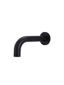 Universal Round Curved Spout 130mm - Matte Black Meir