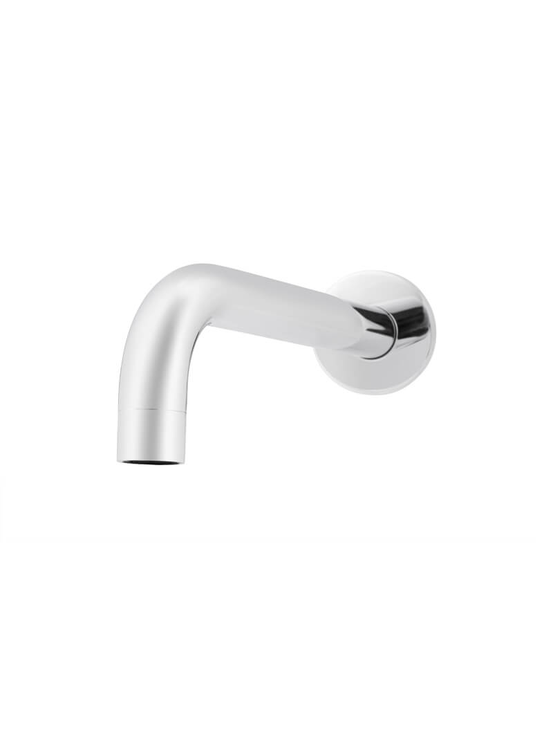 Universal Round Curved Spout - Chrome