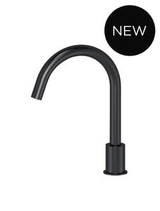 Round Hob Mounted Swivel Spout - Matte Black Meir