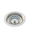 Lavello Sink Strainer and Waste Plug Basket with Stopper - PVD Brushed Nickel Meir