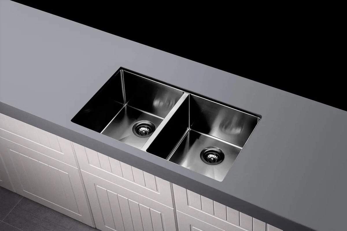 Lavello Kitchen Sink - Double Bowl 860 x 440 -  PVD Gunmetal Black Meir