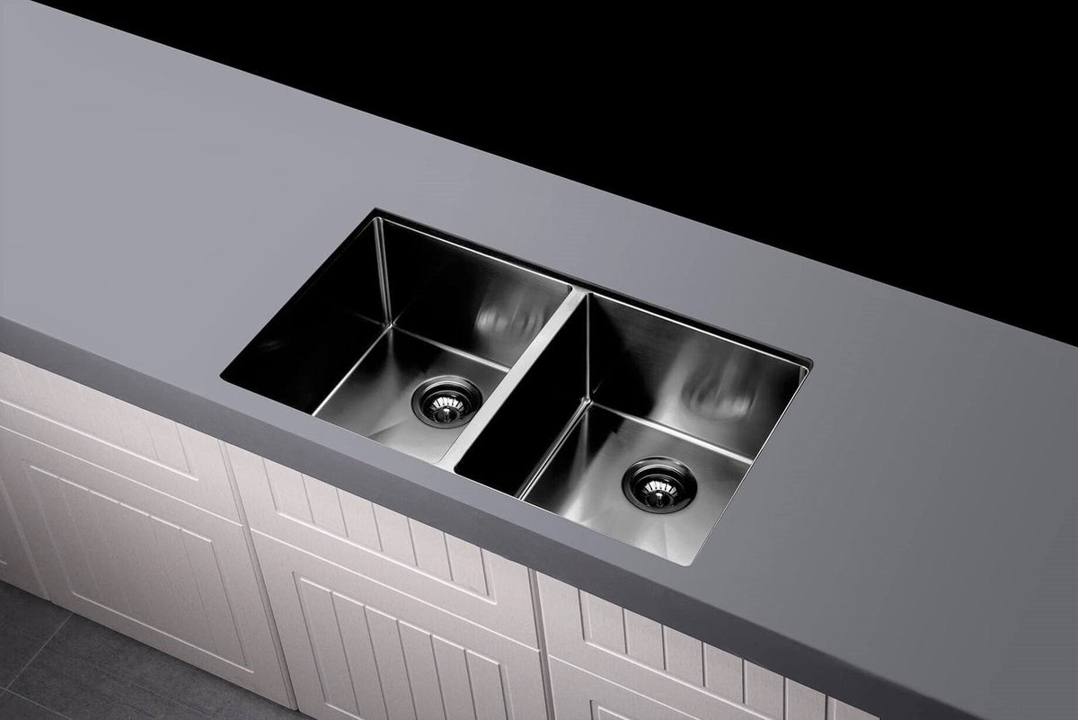 Kitchen Sink - Double Bowl 860 x 440 - PVD Gunmetal Black
