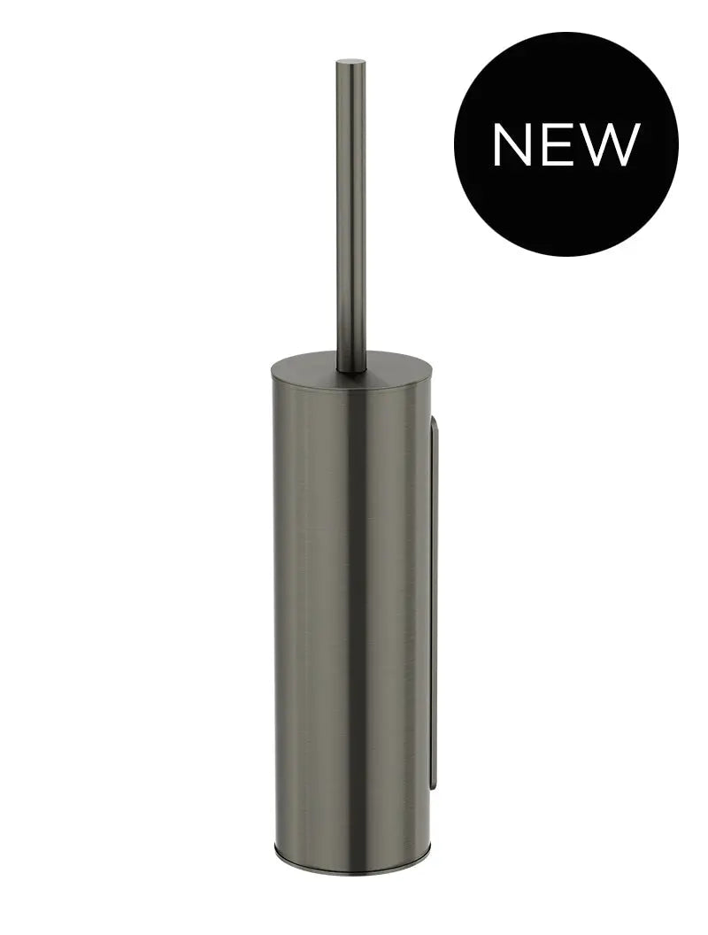 Round Toilet Brush & Holder - Shadow Gunmetal Meir