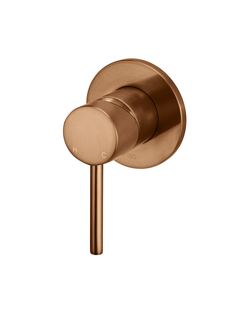 Round Wall Mixer Trim Kit (In-wall Body Not Included) - Lustre Bronze