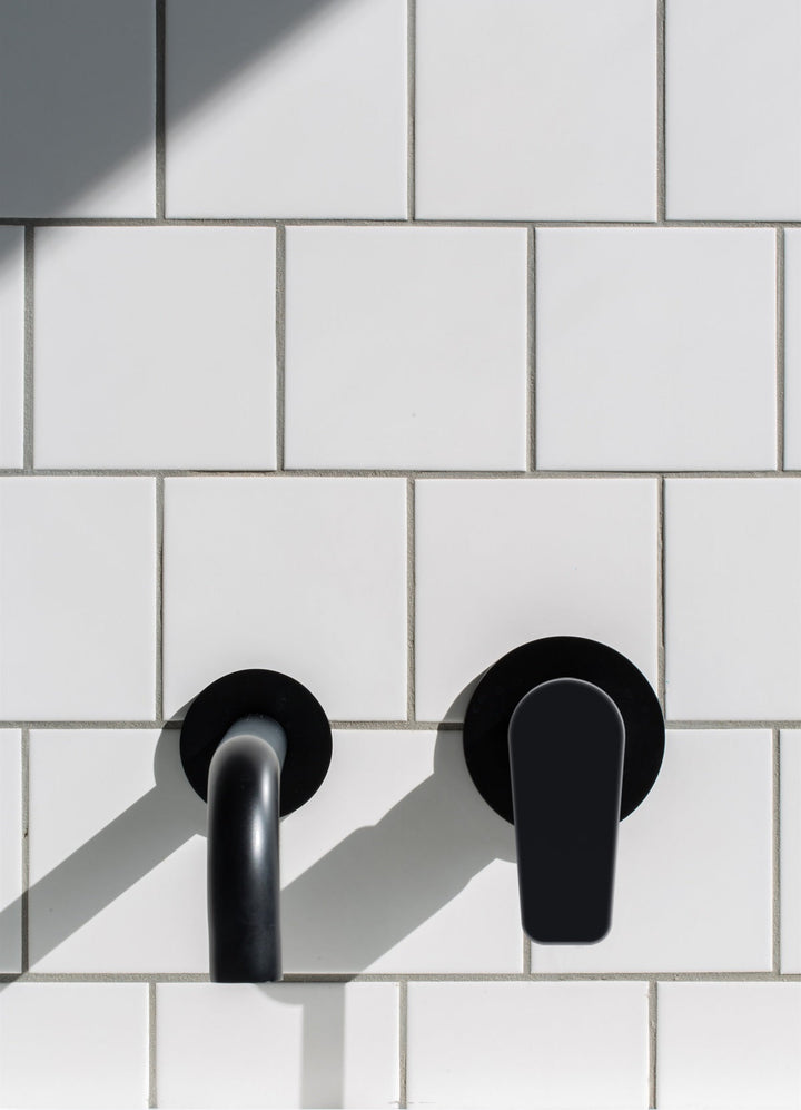 Round Wall Mixer Paddle Handle Trim Kit (In-wall Body Not Included) - Matte Black