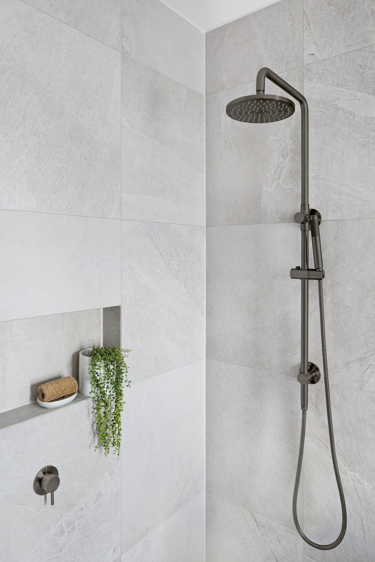 Round Wall Mixer Short Pin lever Trim Kit (In-wall Body Not Included) - Shadow Gunmetal