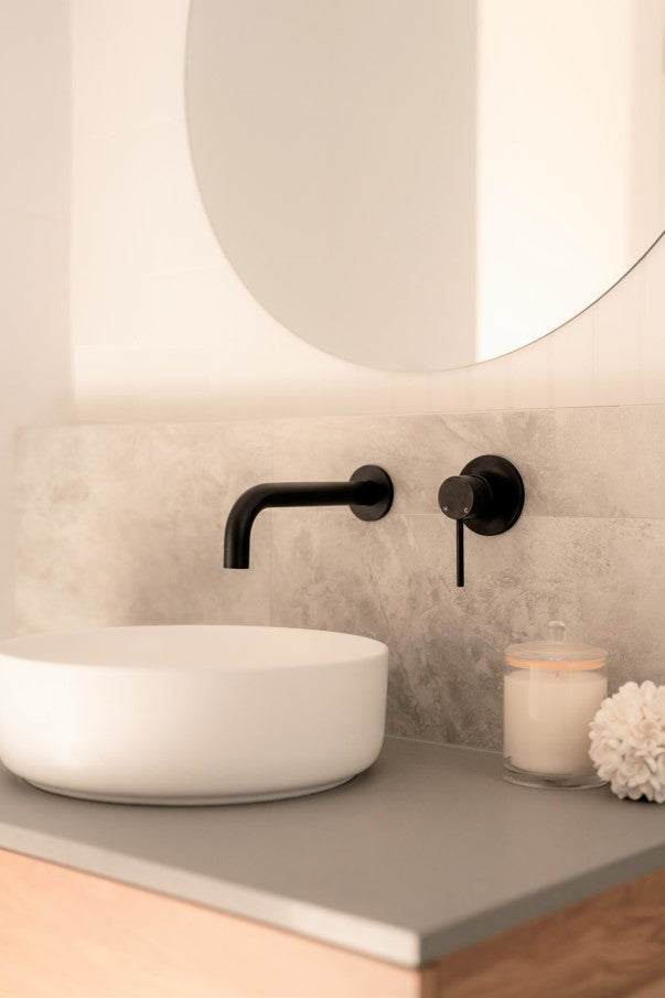 Round Wall Mixer Trim Kit (In-wall Body Not Included) - Matte Black