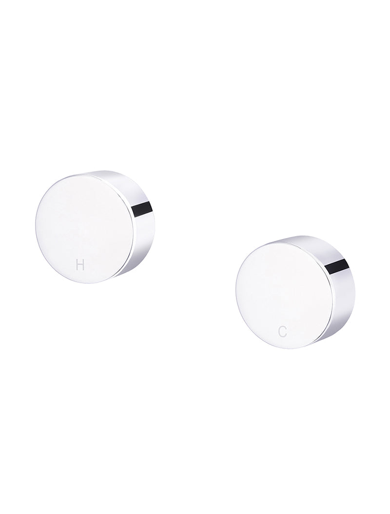 Circular Wall Taps - Chrome