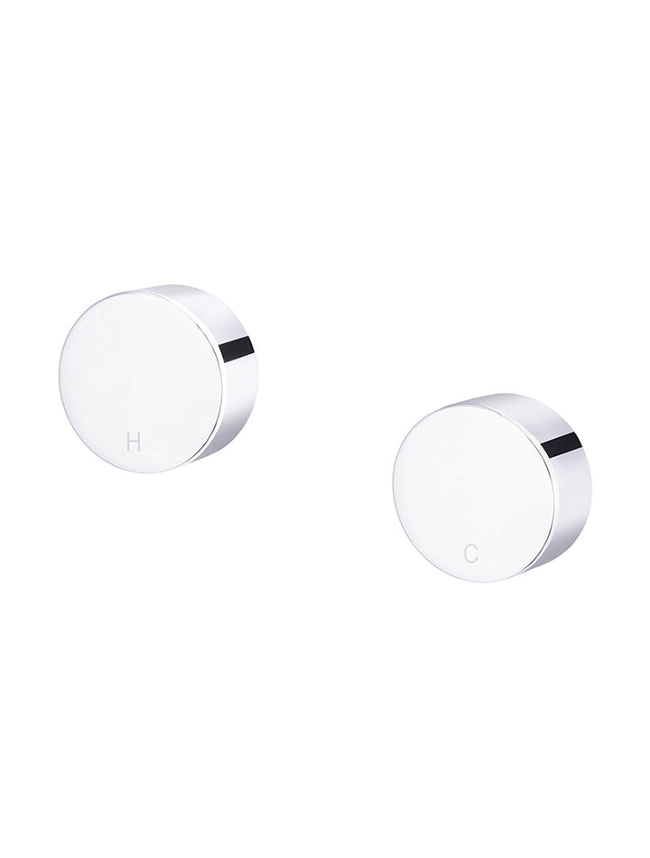 Circular Wall Taps - Chrome