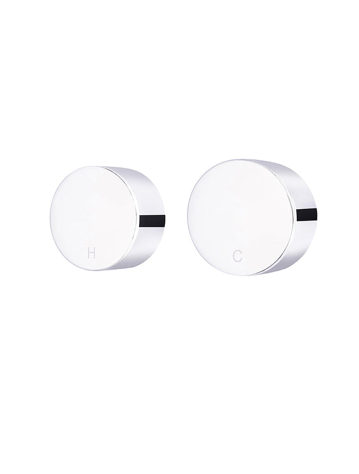 Circular Wall Taps - Chrome