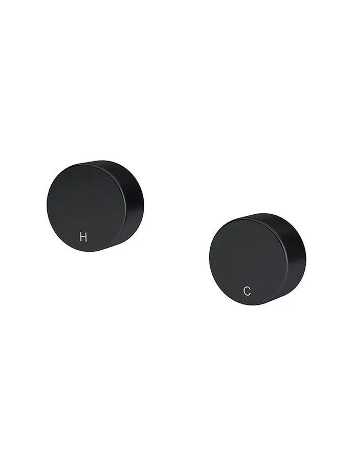 Circular Wall Taps - Matte Black Meir