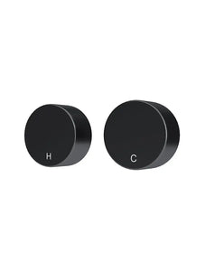 Circular Wall Taps - Matte Black Meir