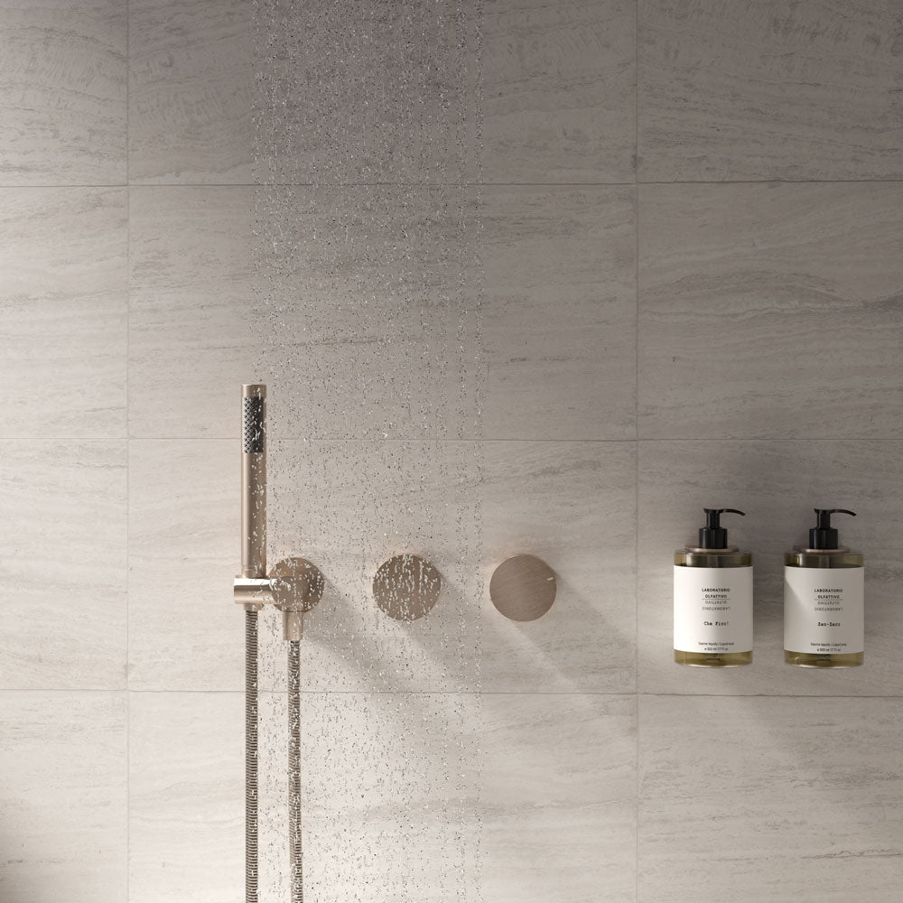 Progressive mixer (in-wall body and Trim set) - Champagne