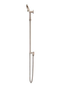 Round Three Function Hand Shower on Rail Column - Champagne Meir