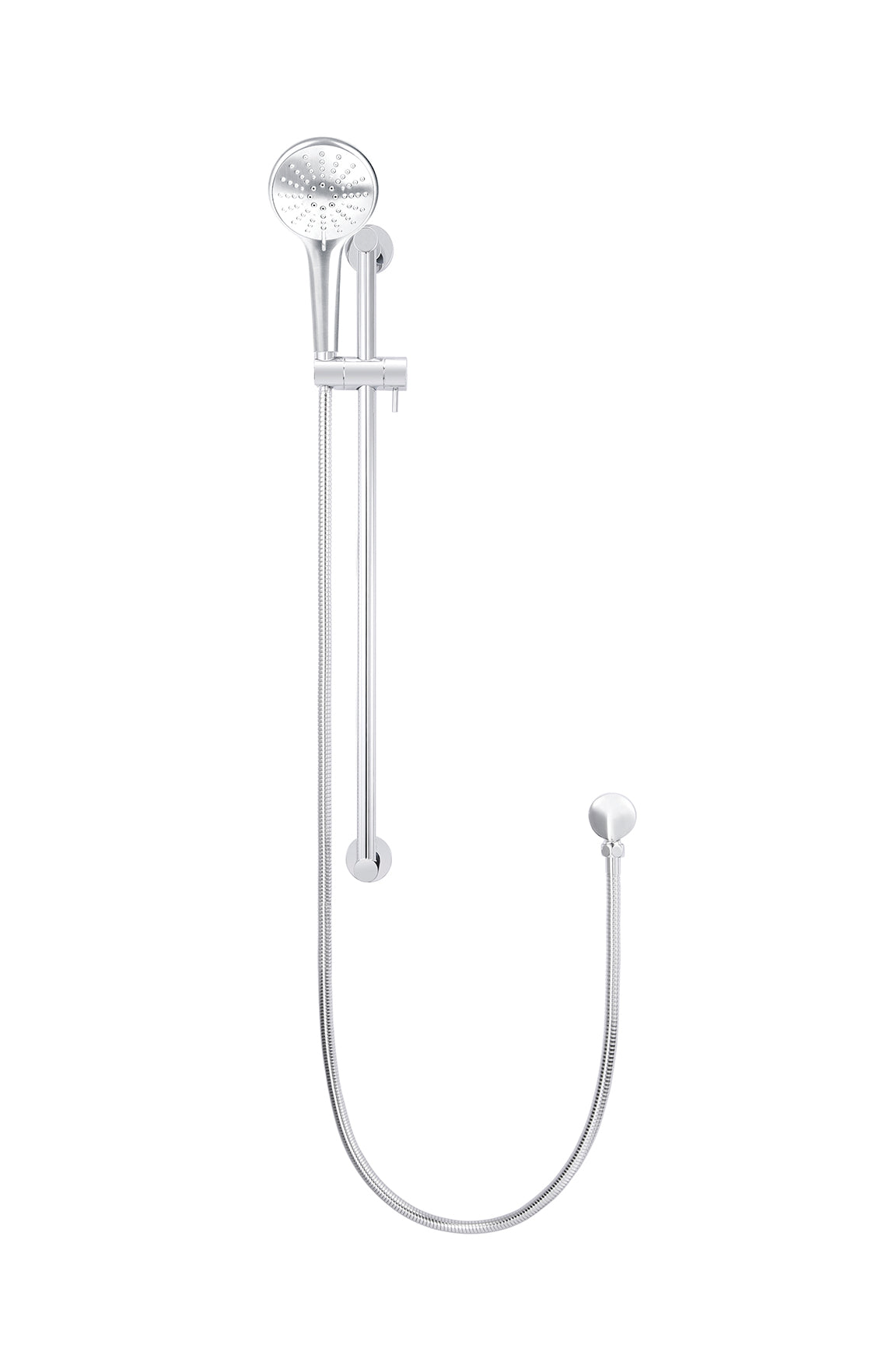 Round Three Function Hand Shower on Rail Column - Chrome