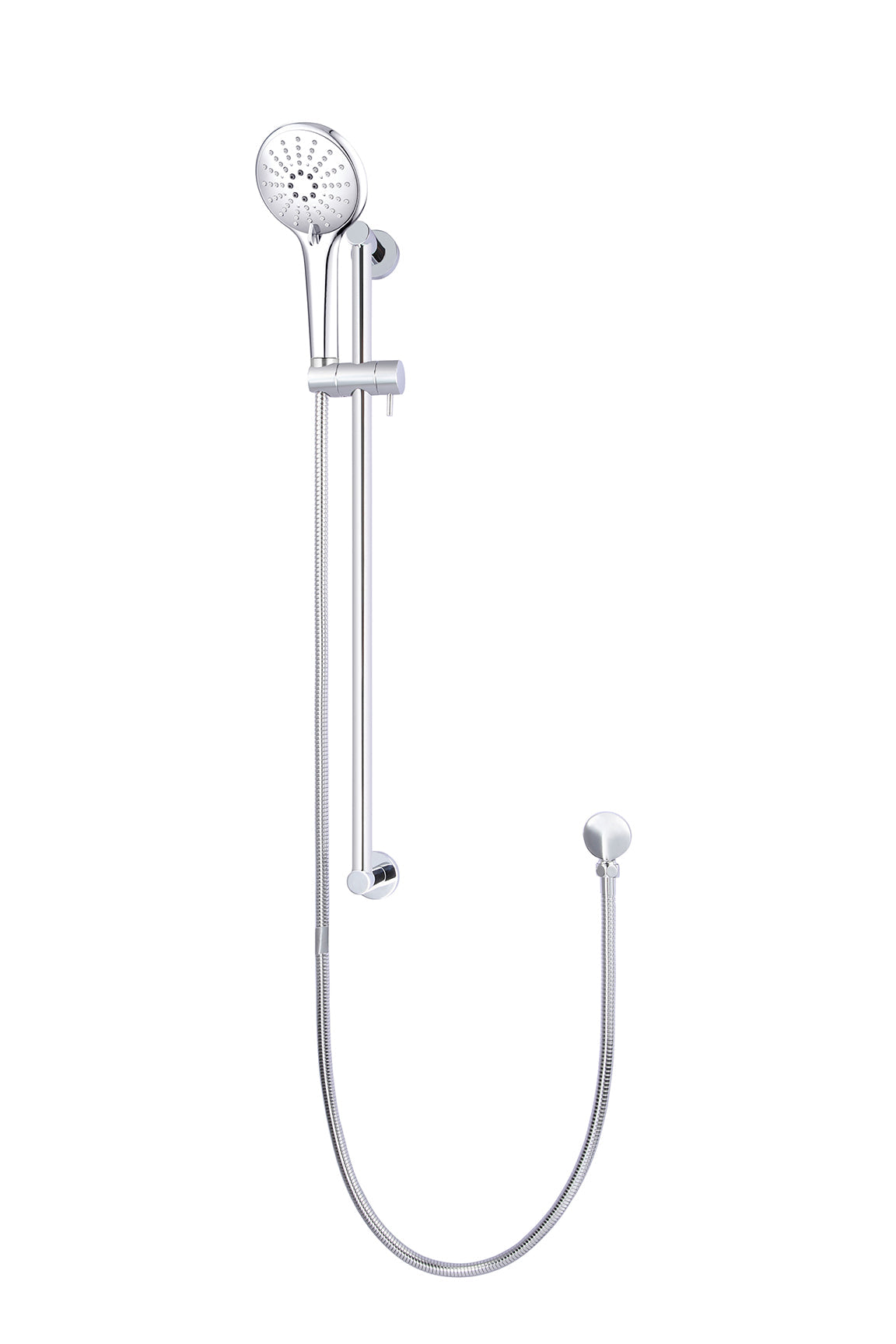 Round Three Function Hand Shower on Rail Column - Chrome