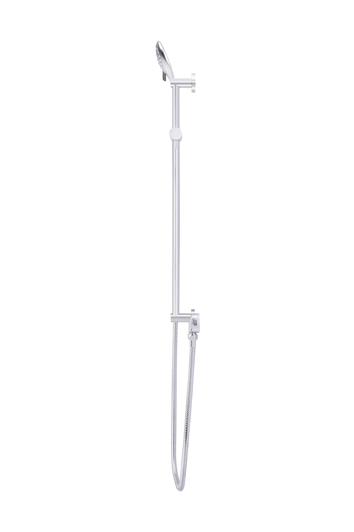 Round Three Function Hand Shower on Rail Column - Chrome
