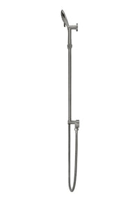 Round Three Function Hand Shower on Rail Column - Shadow Gunmetal Meir