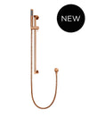 Round Hand Shower on Rail Column - Lustre Bronze Meir