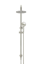 Load image into Gallery viewer, Round Combination Shower Rail 200mm Rose, Three Function Hand Shower - PVD Brushed Nickel Meir
