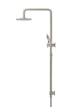 Load image into Gallery viewer, Round Combination Shower Rail 200mm Rose, Three Function Hand Shower - PVD Brushed Nickel Meir
