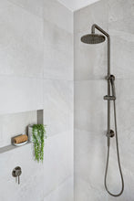 Load image into Gallery viewer, Round Combination Shower Rail, 200mm Rose, Single Function Hand Shower - Shadow Gunmetal Meir
