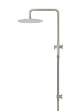 Load image into Gallery viewer, Round Combination Shower Rail, 300mm Rose, Single Function Hand Shower - PVD Brushed Nickel Meir
