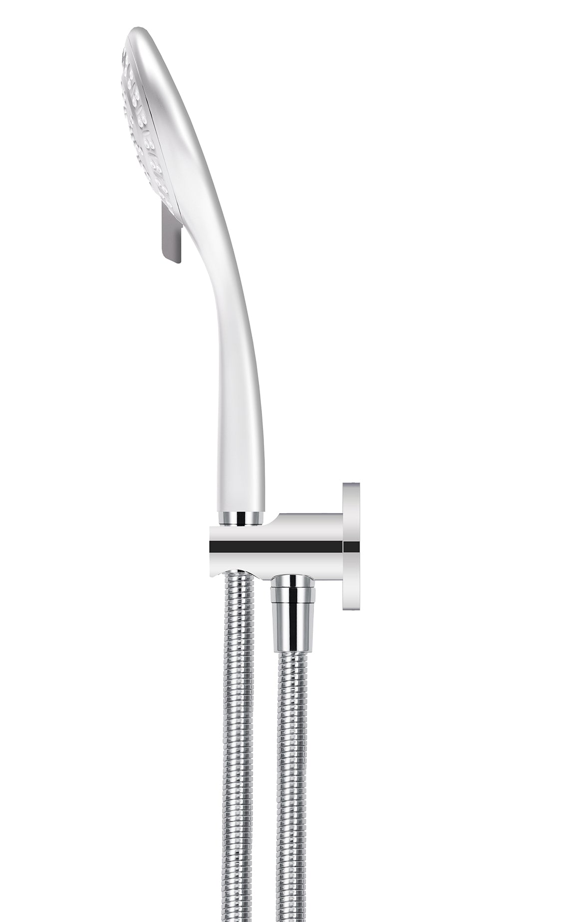 Round Three Function Hand Shower on Fixed Bracket - Chrome
