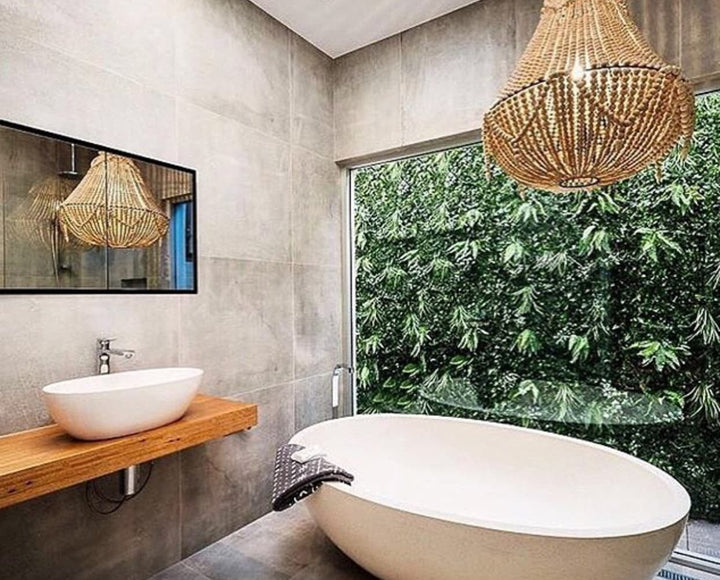 Maddison freestanding bath — bathroom lifestyle