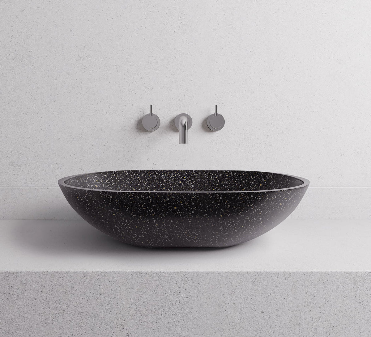 Maeve basin — Black terrazzo lifestyle