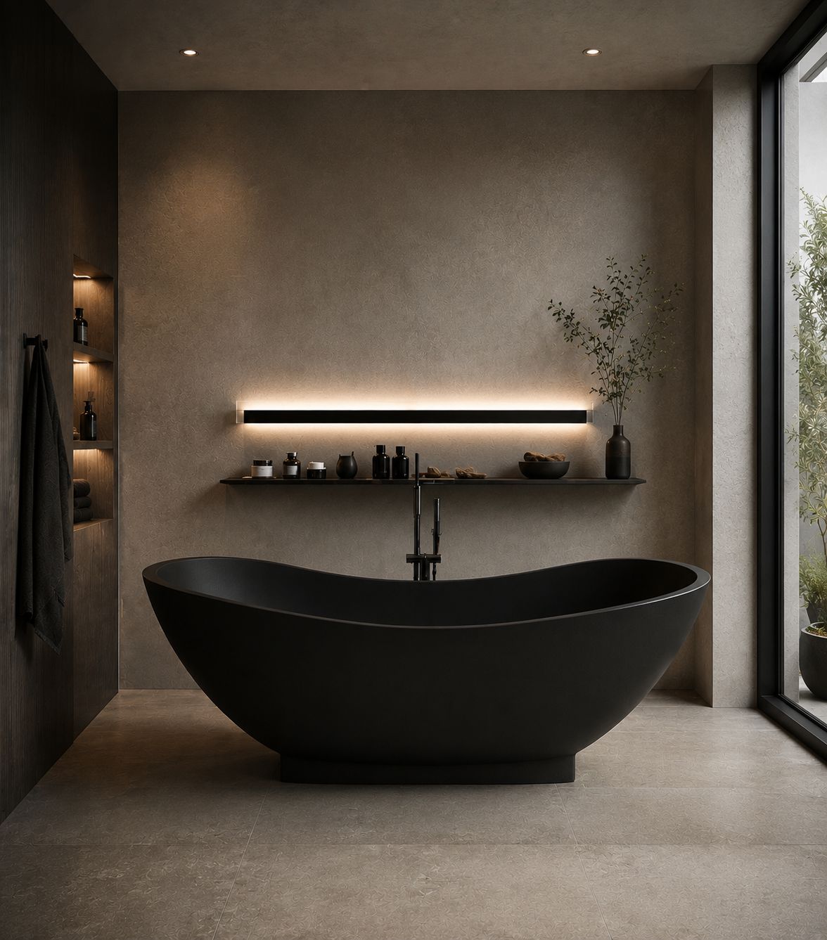 Mango freestanding bath — bathroom lifestyle