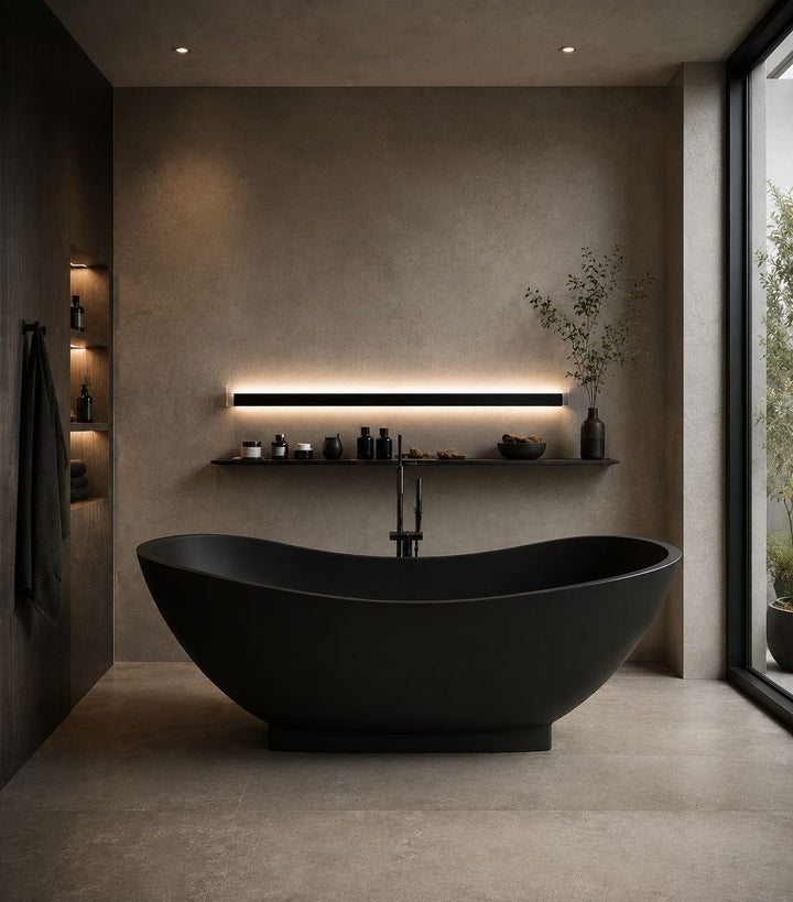 Mango freestanding bath — bathroom lifestyle