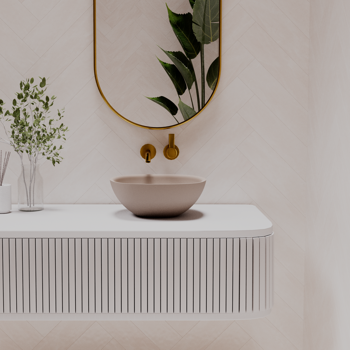 Marcello above counter basin — front view