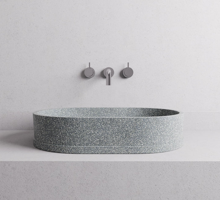 Margo basin - Proud Edge — Grey terrazzo lifestyle