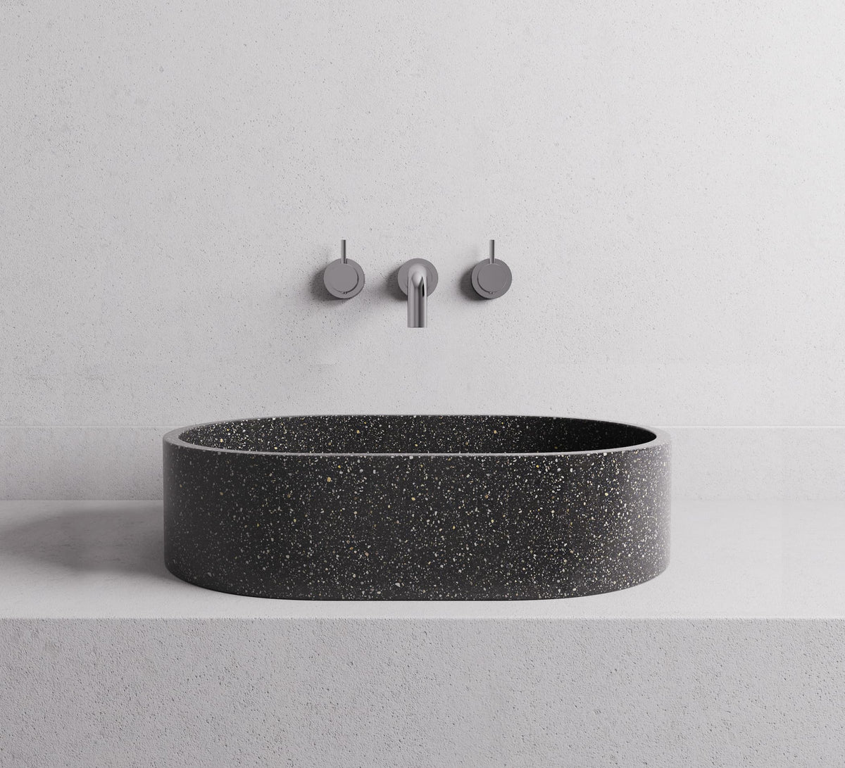 Margo basin - Seamless Edge — Black terrazzo lifestyle (small)