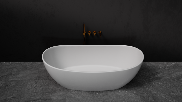 Maria freestanding bath — tub lifestyle
