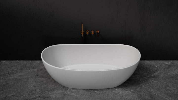 Maria freestanding bath — tub lifestyle