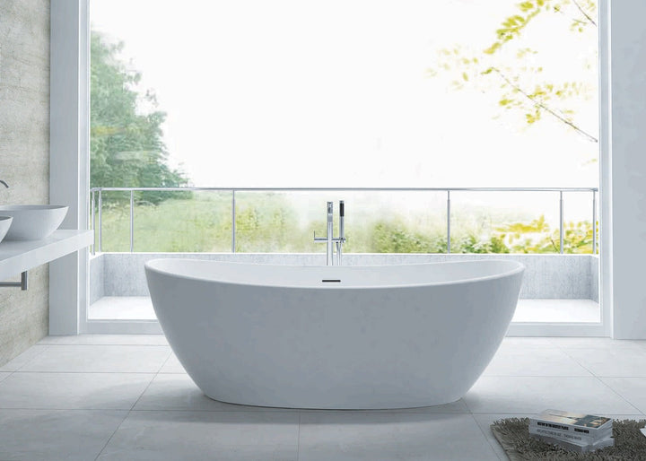Maria freestanding bath — bathroom lifestyle